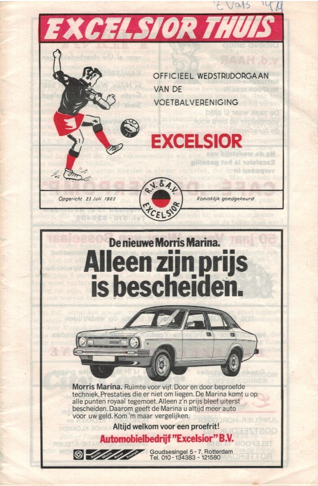 AZ Programma 9-sep-1979 Excelsior uit